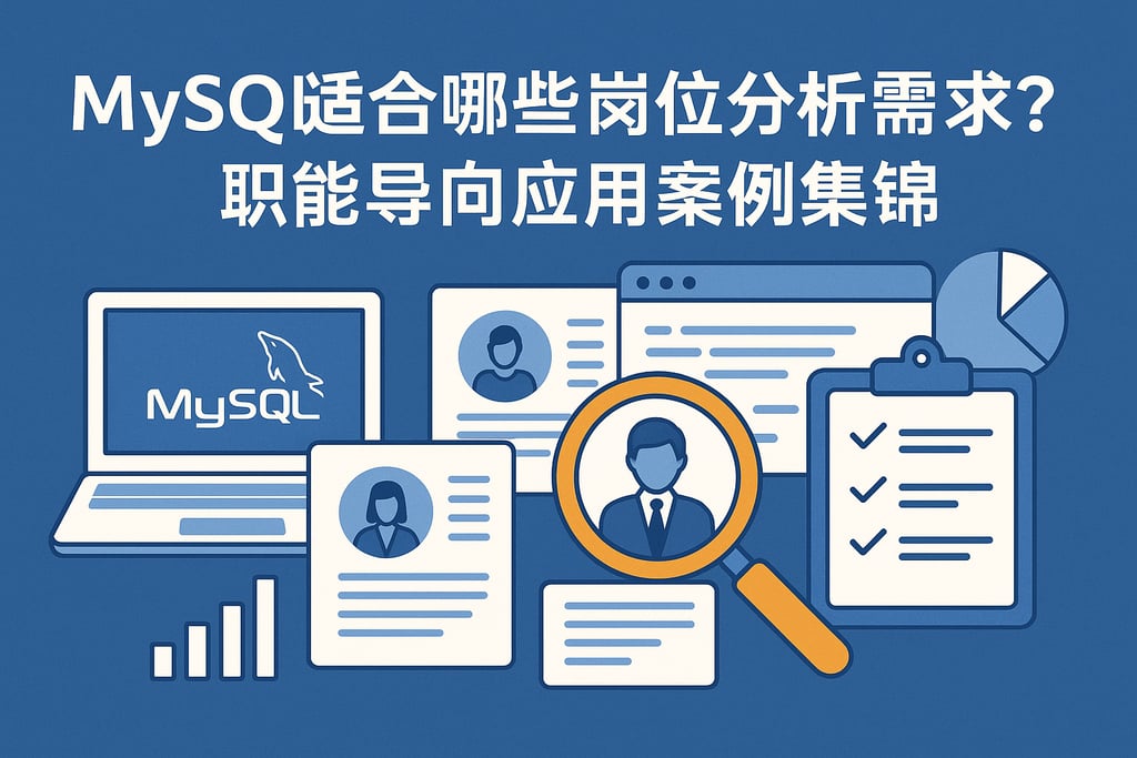 MySQL适合哪些岗位分析需求？职能导向应用案例集锦