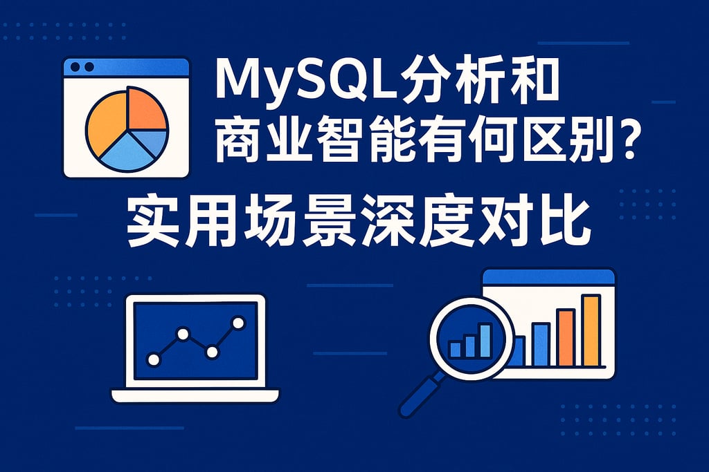 mysql分析和商业智能有何区别？实用场景深度对比