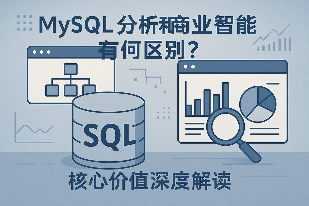 mysql分析和商业智能有何区别？核心价值深度解读