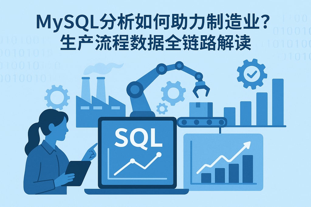 mysql分析如何助力制造业？生产流程数据全链路解读