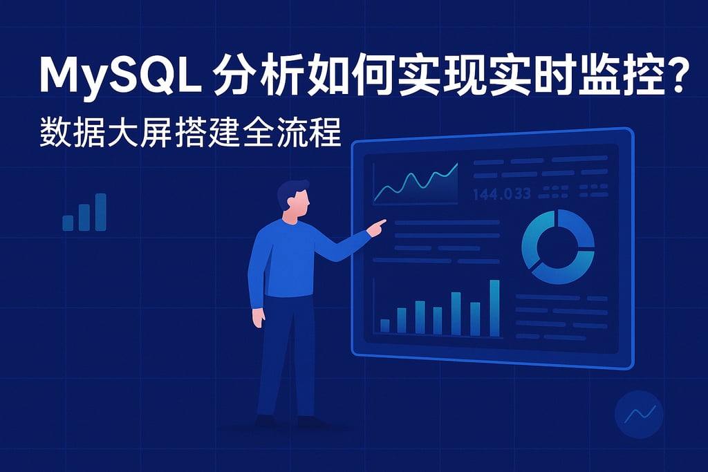 mysql分析如何实现实时监控？数据大屏搭建全流程
