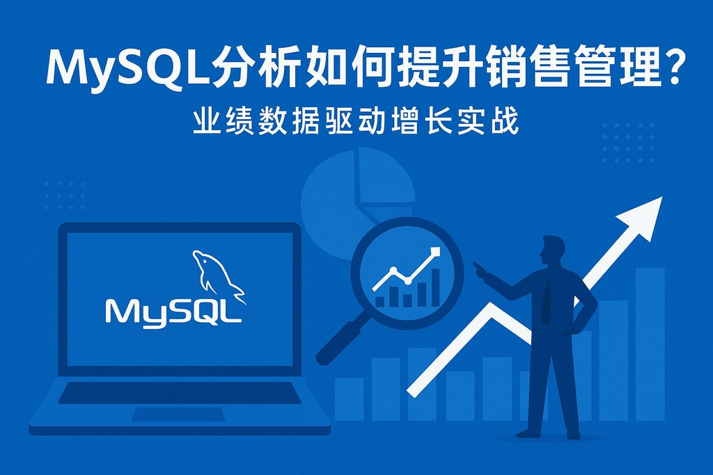 mysql分析如何提升销售管理？业绩数据驱动增长实战