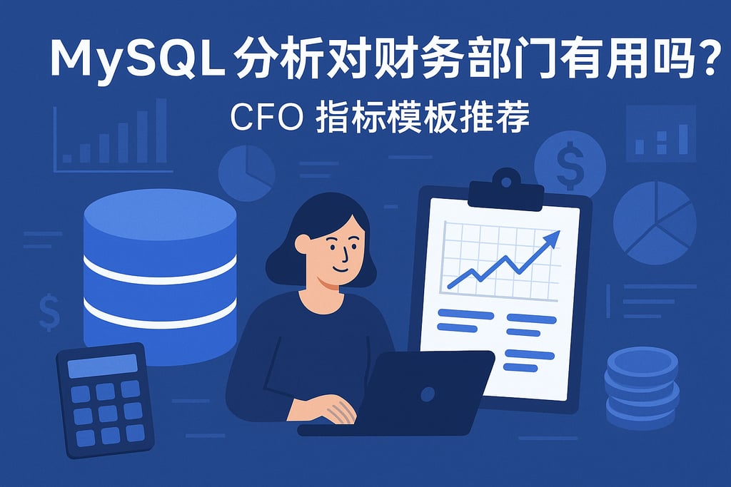 mysql分析对财务部门有用吗？CFO指标模板推荐