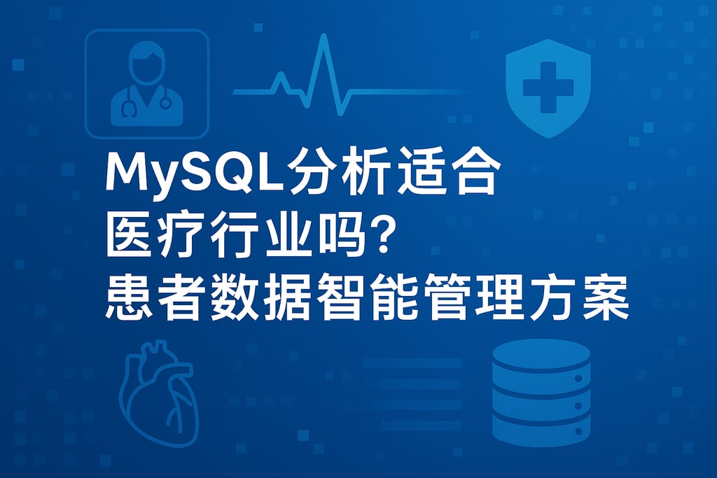 mysql分析适合医疗行业吗？患者数据智能管理方案