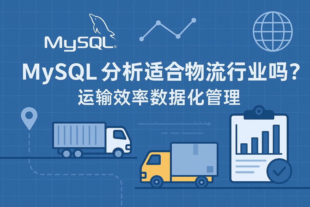 mysql分析适合物流行业吗？运输效率数据化管理