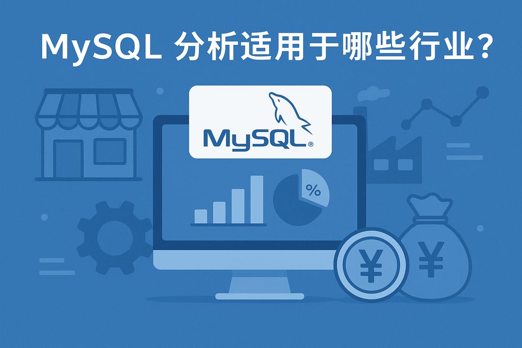 mysql分析适用于哪些行业？零售、制造、金融全覆盖