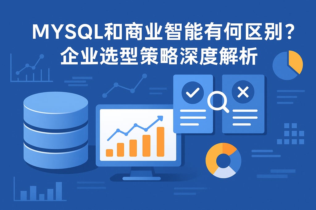 mysql和商业智能有何区别？企业选型策略深度解析