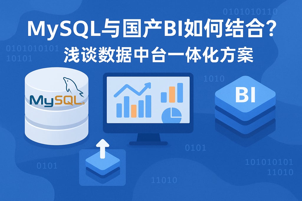 mysql和国产BI如何结合？浅谈数据中台一体化方案
