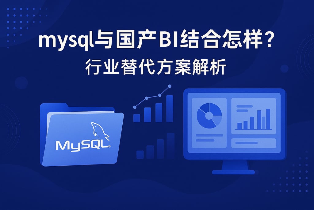 mysql和国产BI结合怎样？行业替代方案解析