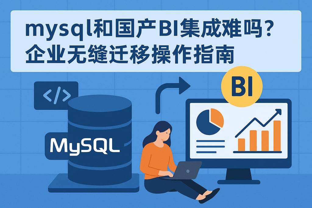 mysql和国产BI集成难吗？企业无缝迁移操作指南