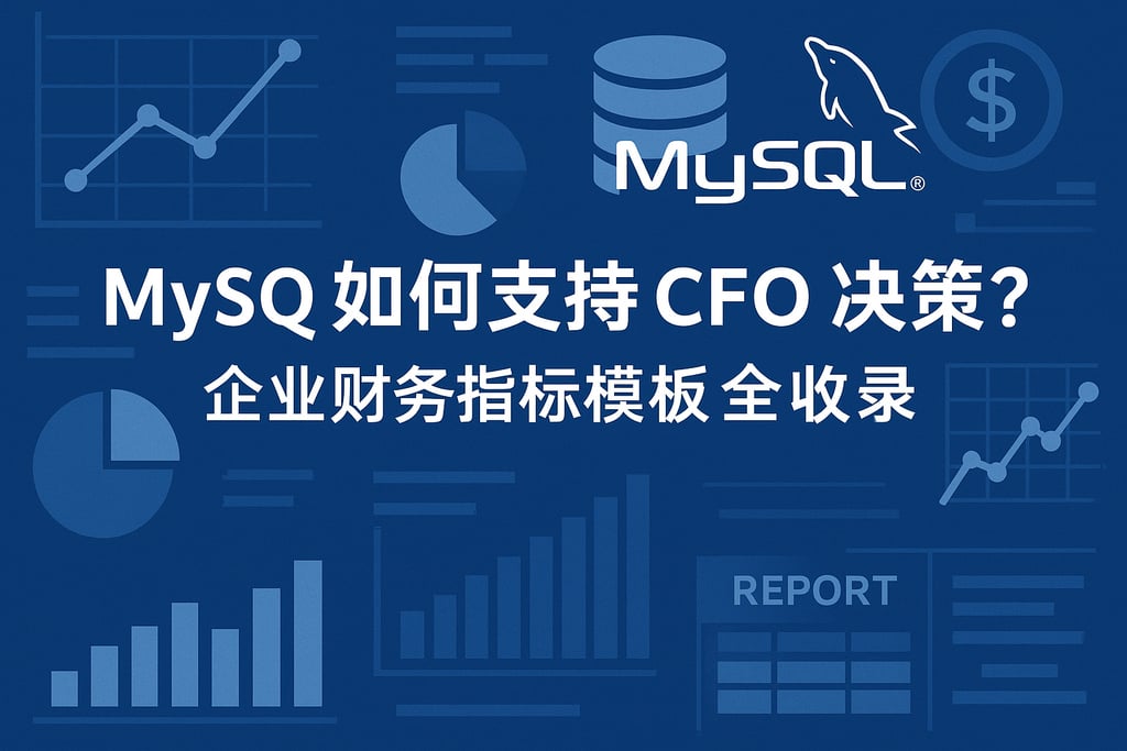 mysql如何支持CFO决策？企业财务指标模板全收录