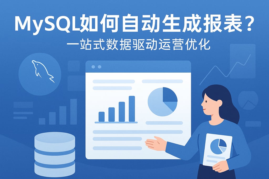 mysql如何自动生成报表？一站式数据驱动运营优化