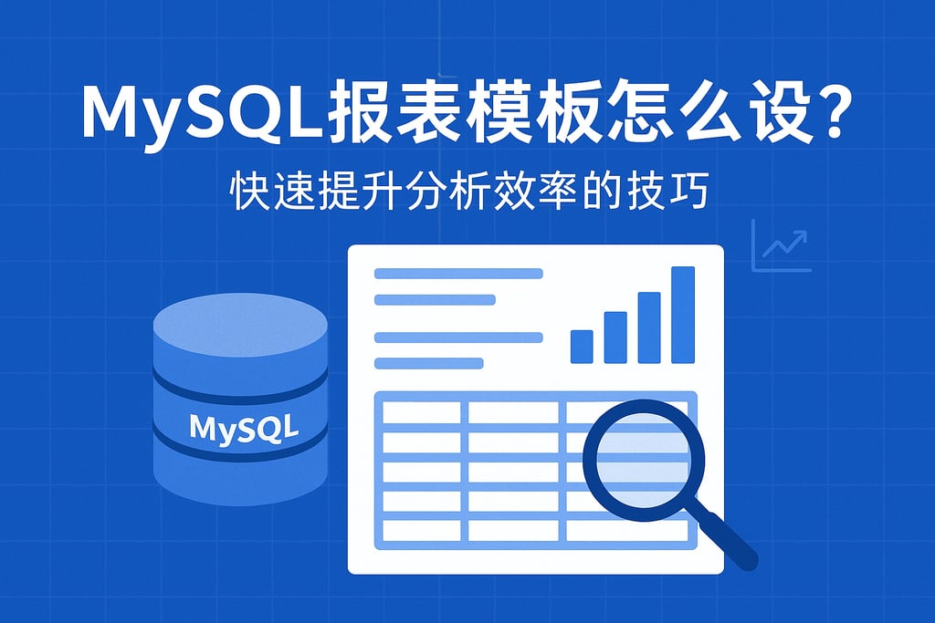mysql报表模板怎么设计？快速提升分析效率的技巧
