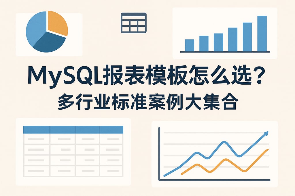 mysql报表模板怎么选？多行业标准案例大集合