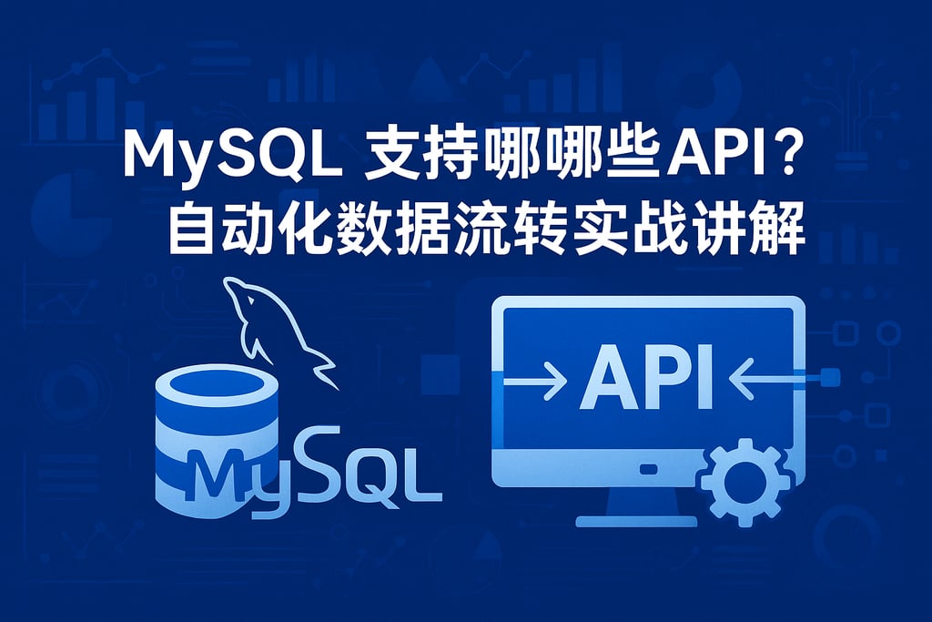mysql支持哪些API？自动化数据流转实战讲解