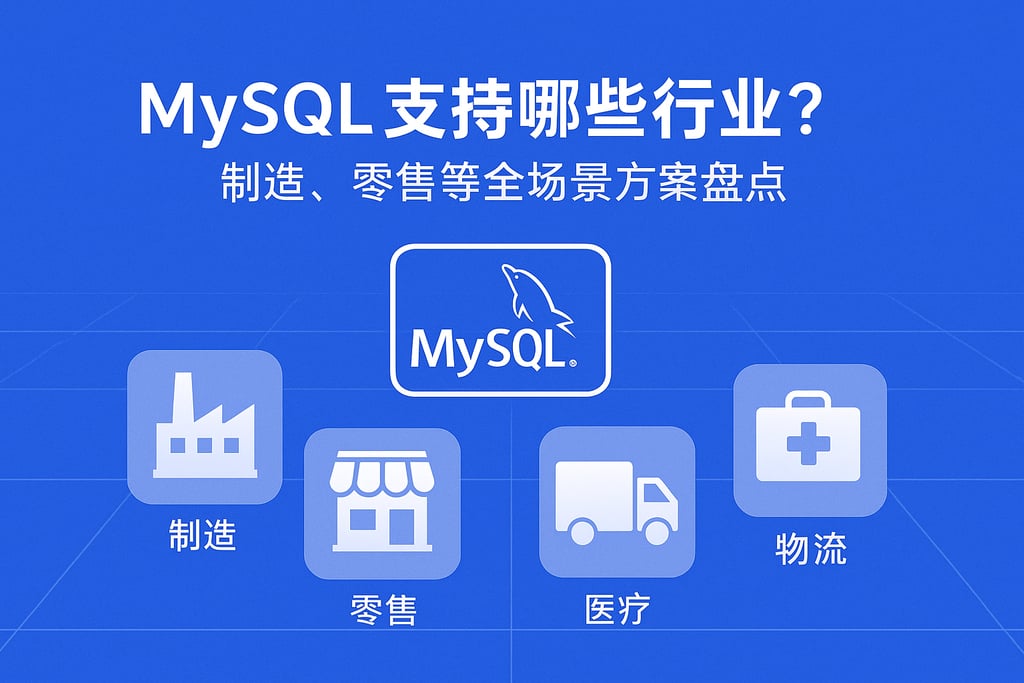 mysql支持哪些行业？制造、零售等全场景方案盘点