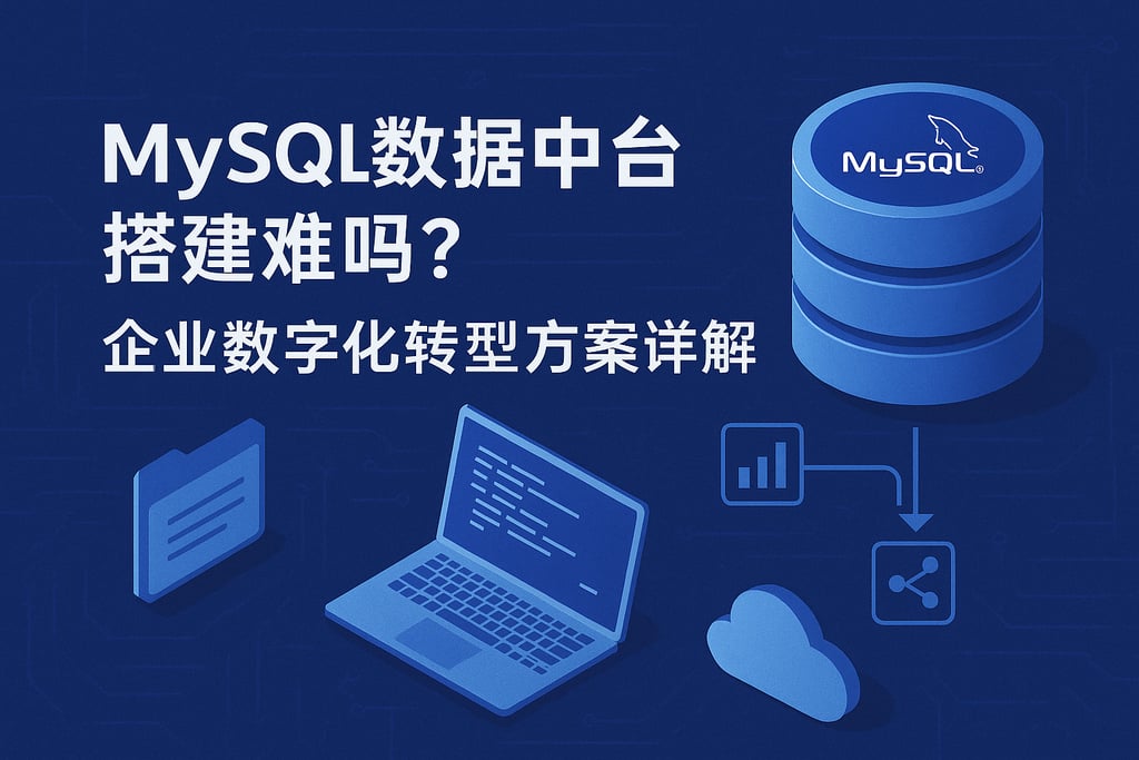 mysql数据中台搭建难吗？企业数字化转型方案详解