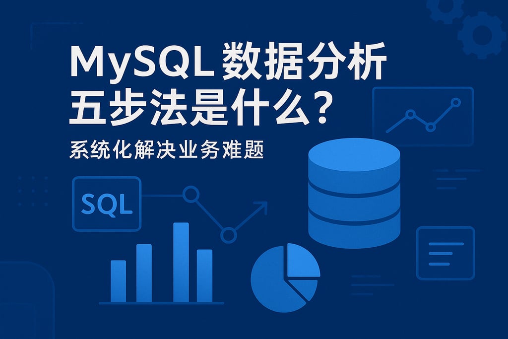 mysql数据分析五步法是什么？系统化解决业务难题
