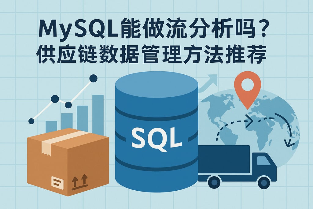 mysql能做物流分析吗？供应链数据管理方法推荐