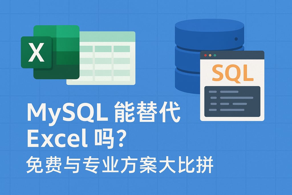 mysql能替代Excel吗？免费与专业方案大比拼