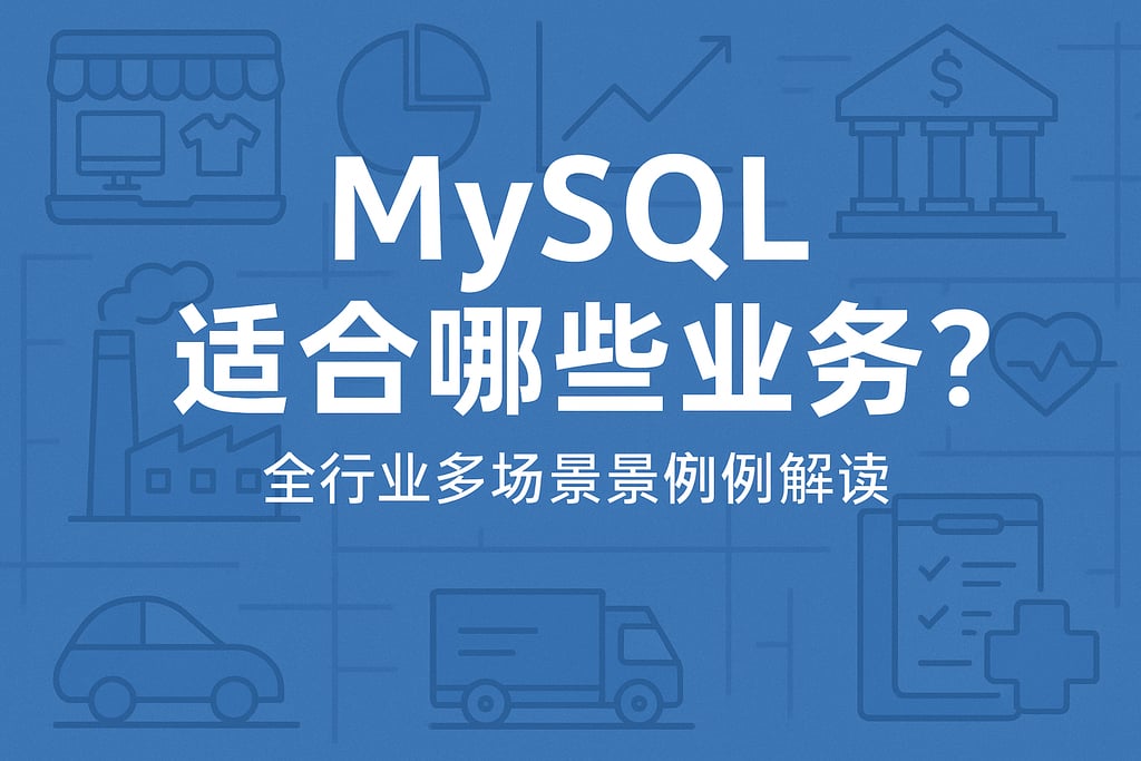 mysql适合哪些业务？全行业多场景案例解读
