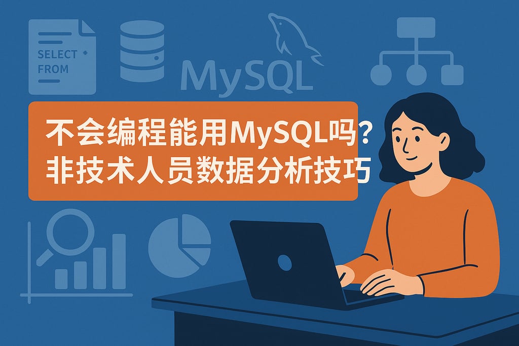 不会编程能用MySQL吗？非技术人员数据分析技巧