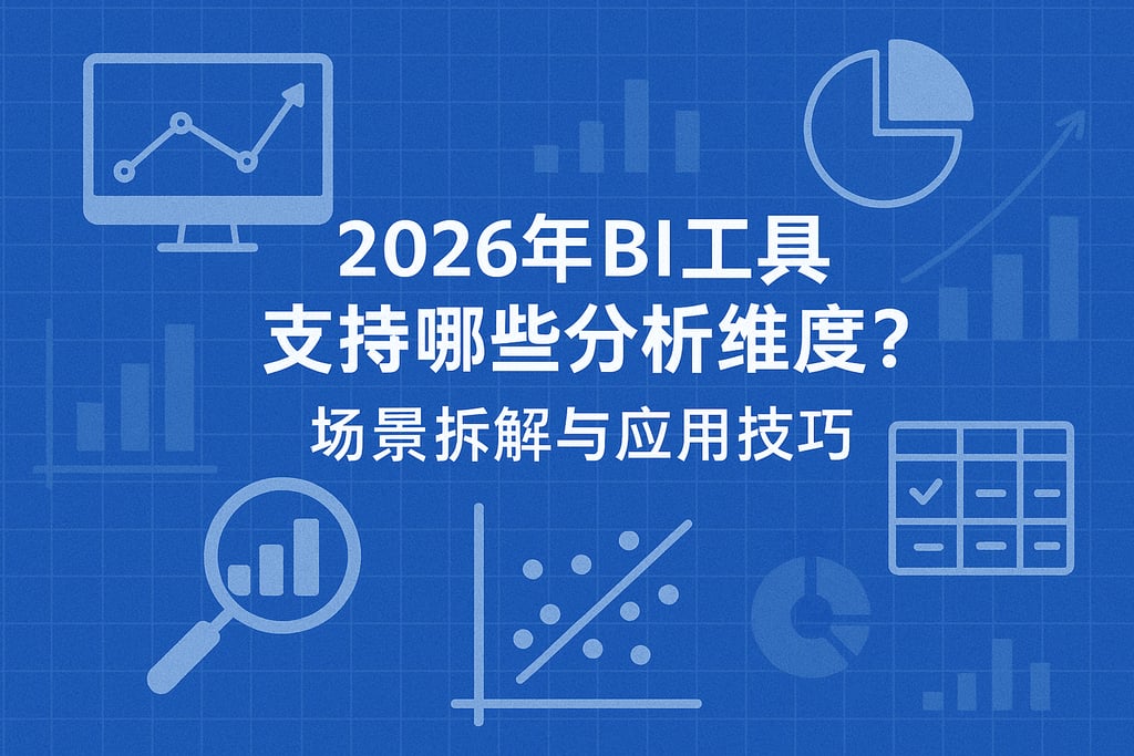 2026年BI工具支持哪些分析维度？场景拆解与应用技巧
