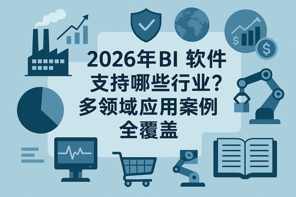 2026年BI软件支持哪些行业？多领域应用案例全覆盖