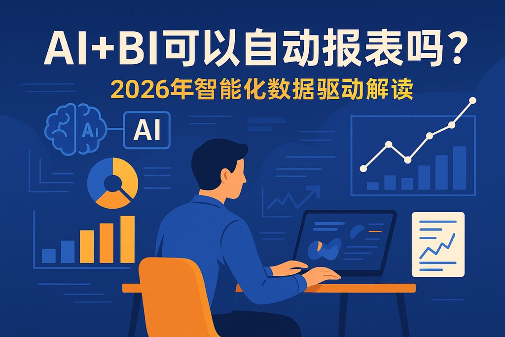 AI+BI可以自动报表吗？2026年智能化数据驱动解读