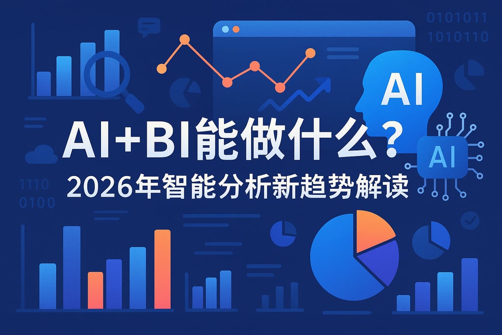 AI+BI能做什么？2026年智能分析新趋势解读