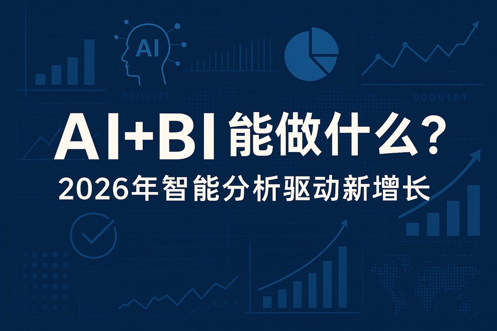 AI+BI能做什么？2026年智能分析驱动新增长