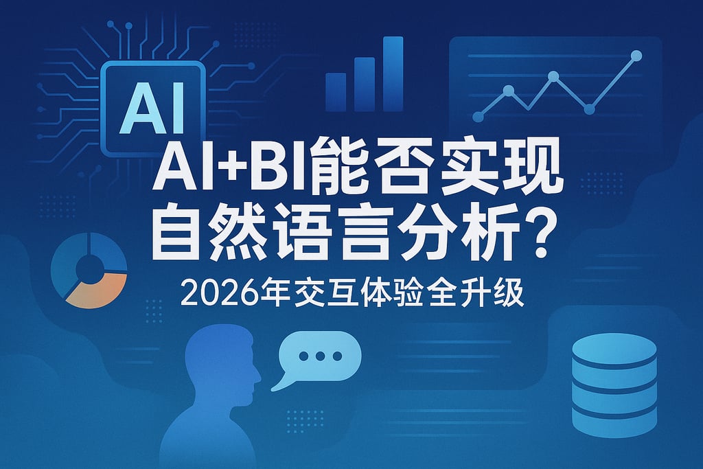 AI+BI能否实现自然语言分析？2026年交互体验全升级