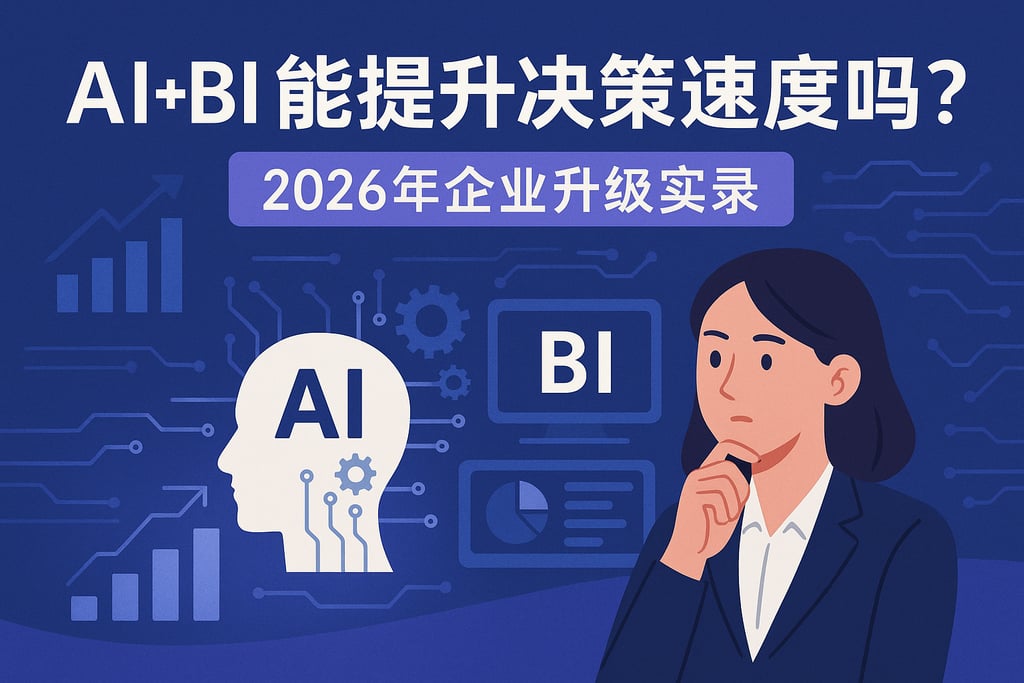 AI+BI能提升决策速度吗？2026年企业升级实录
