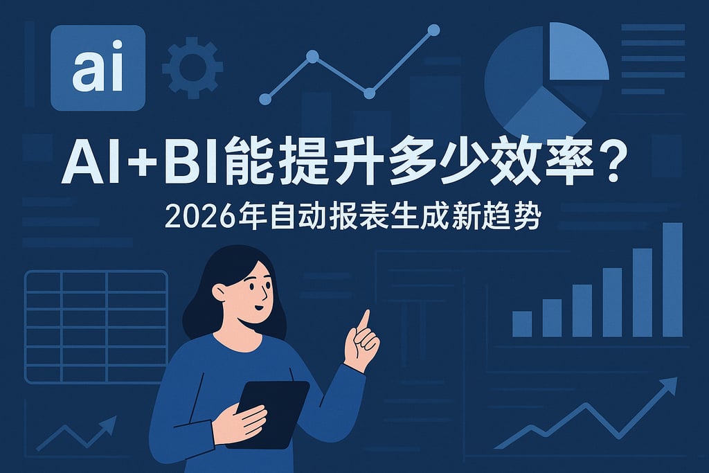 AI+BI能提升多少效率？2026年自动报表生成新趋势