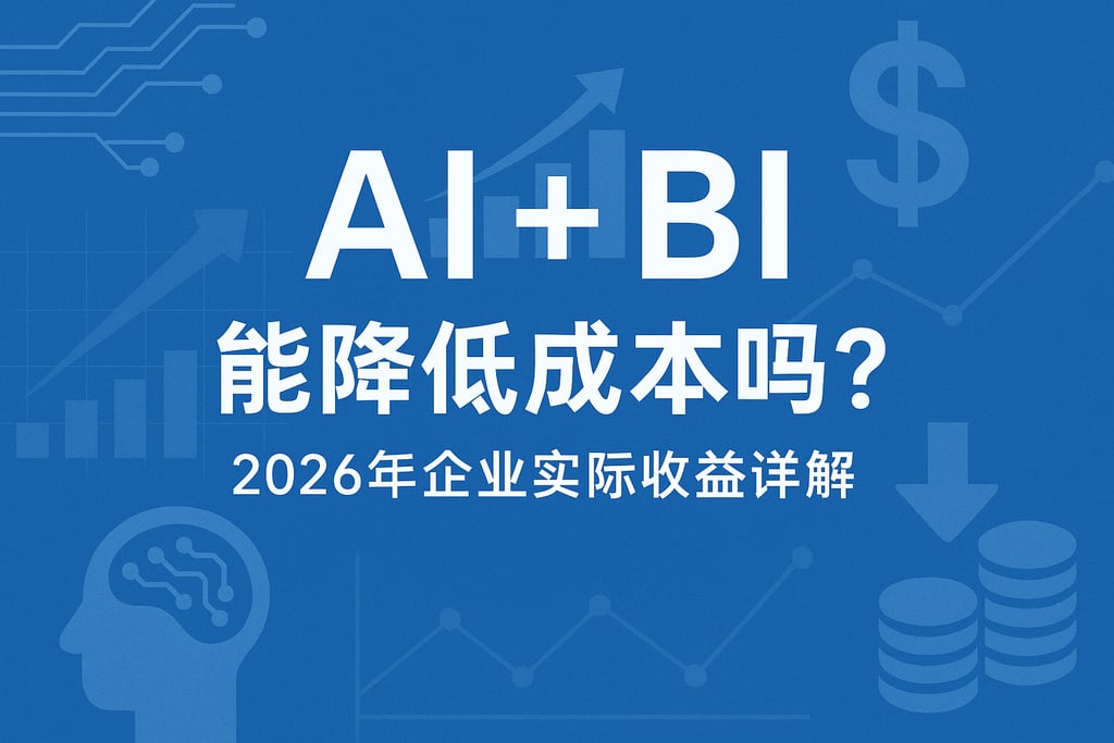 AI+BI能降低成本吗？2026年企业实际收益详解
