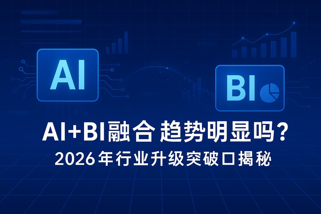 AI+BI融合趋势明显吗？2026年行业升级突破口揭秘