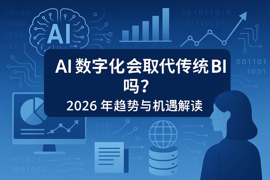 AI数字化会取代传统BI吗？2026年趋势与机遇解读