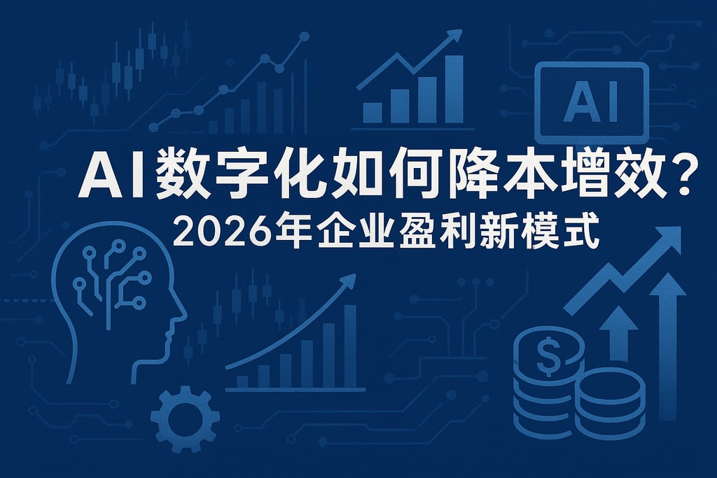 AI数字化如何降本增效？2026年企业盈利新模式