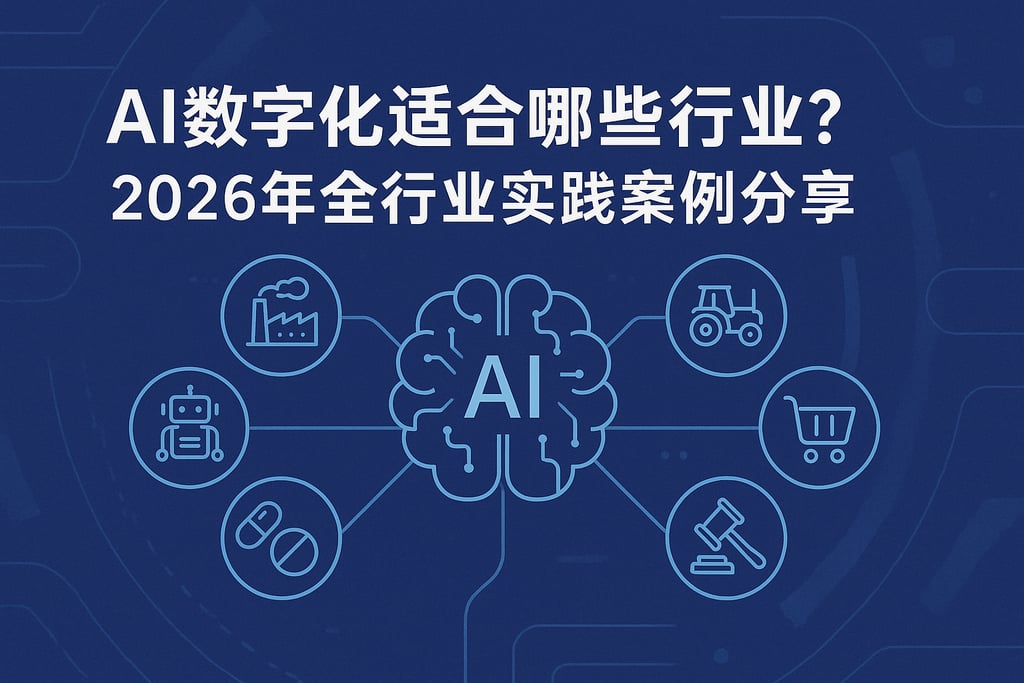 AI数字化适合哪些行业？2026年全行业实践案例分享
