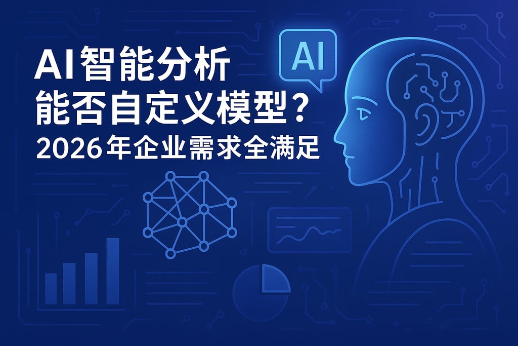 AI智能分析能否自定义模型？2026年企业需求全满足