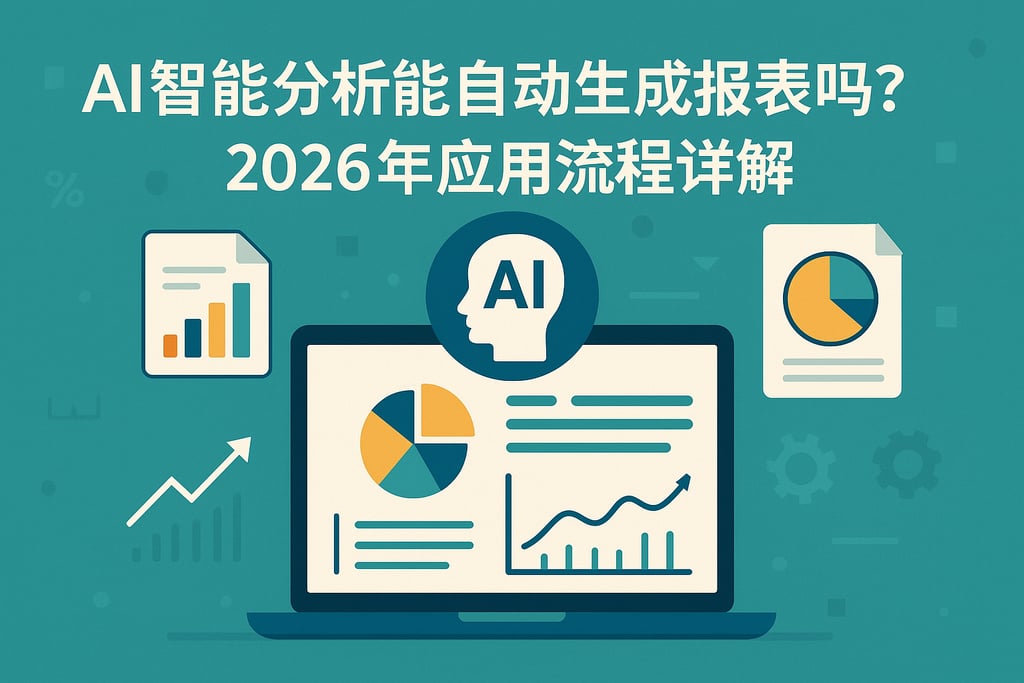 AI智能分析能自动生成报表吗？2026年应用流程详解