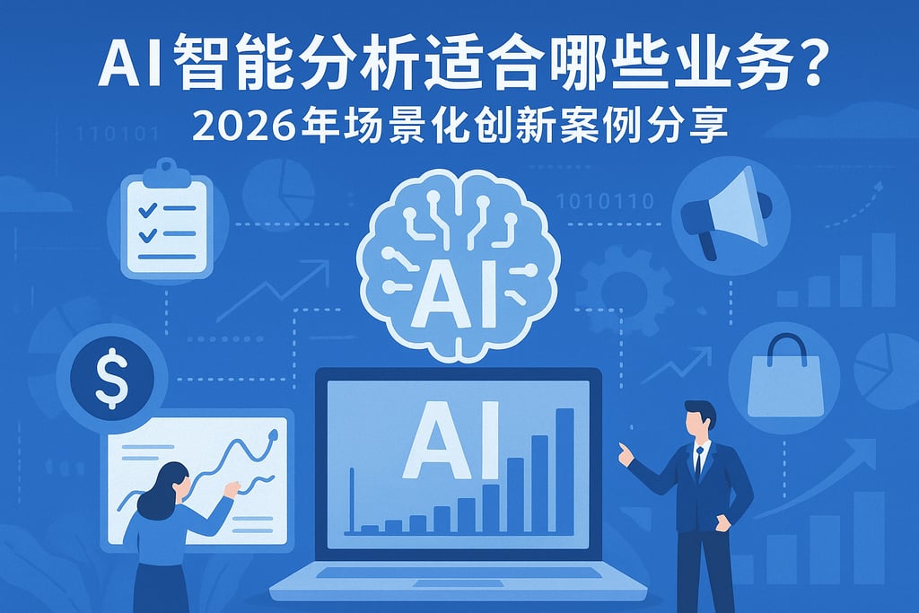 AI智能分析适合哪些业务？2026年场景化创新案例分享