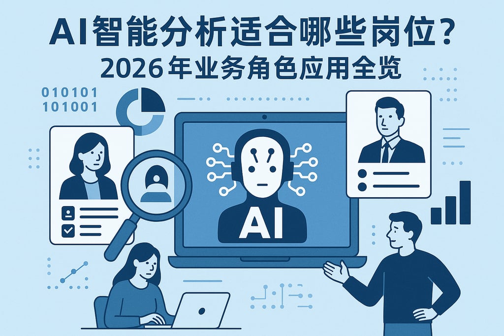 AI智能分析适合哪些岗位？2026年业务角色应用全览