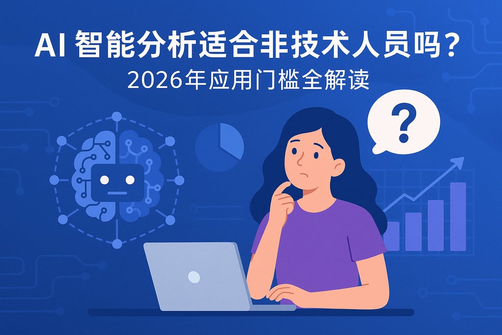 AI智能分析适合非技术人员吗？2026年应用门槛全解读