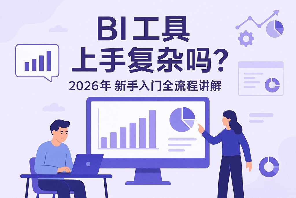 BI工具上手复杂吗？2026年新手入门全流程讲解