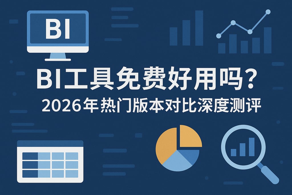 BI工具免费好用吗？2026年热门版本对比深度测评