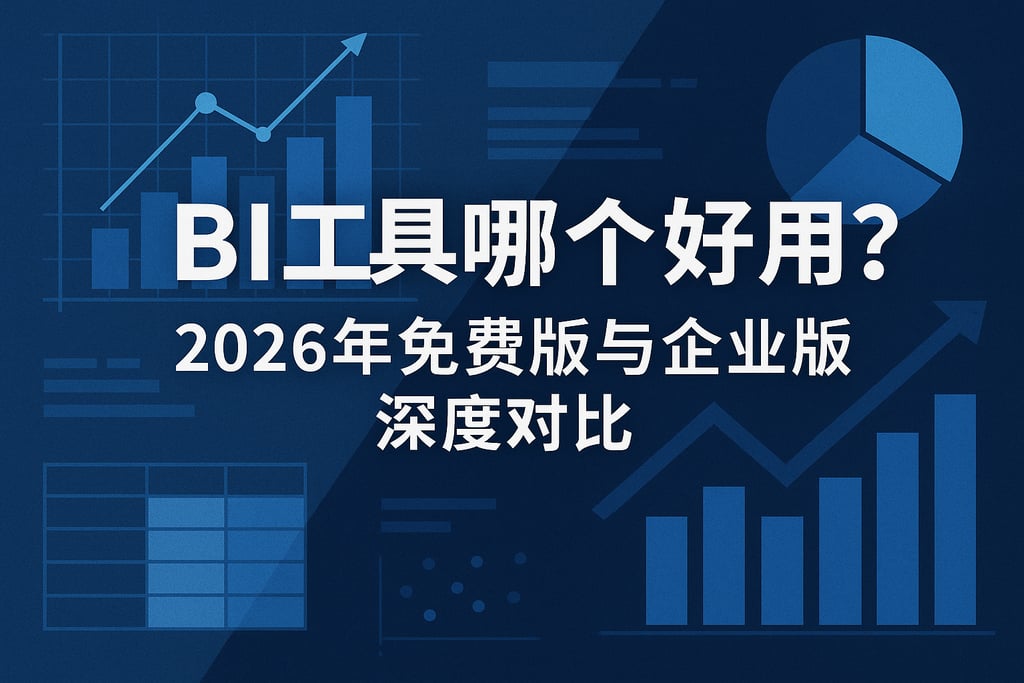 BI工具哪个好用？2026年免费版与企业版深度对比