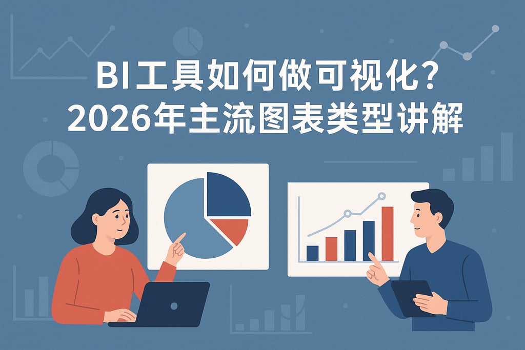 BI工具如何做可视化？2026年主流图表类型讲解