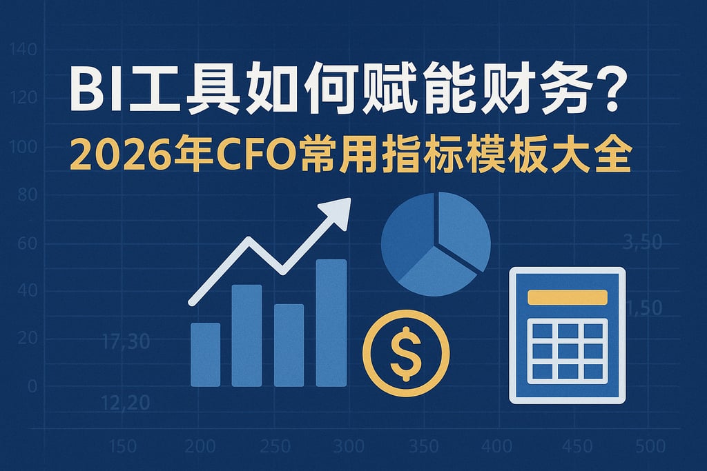 BI工具如何赋能财务？2026年CFO常用指标模板大全