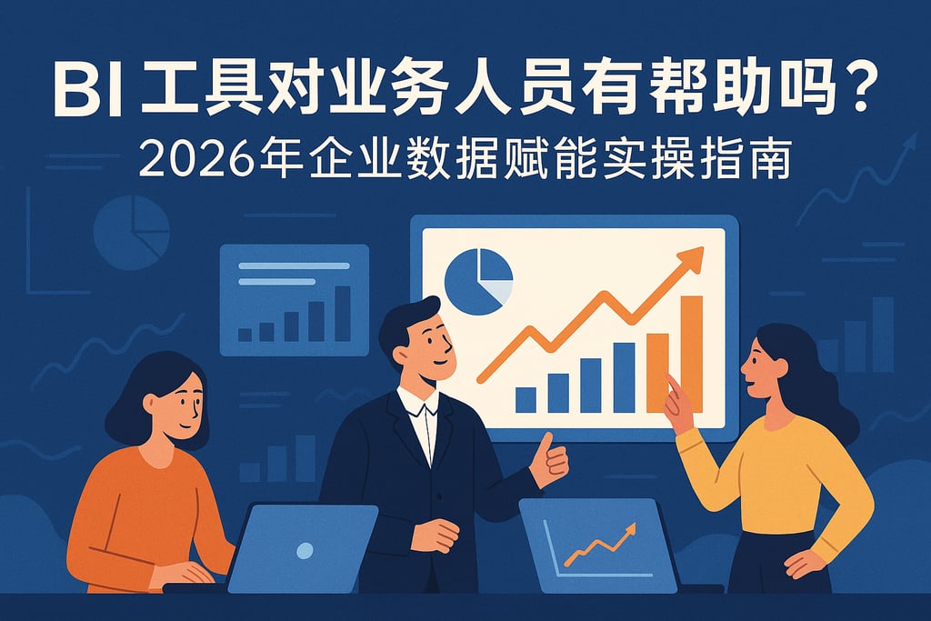 BI工具对业务人员有帮助吗？2026年企业数据赋能实操指南